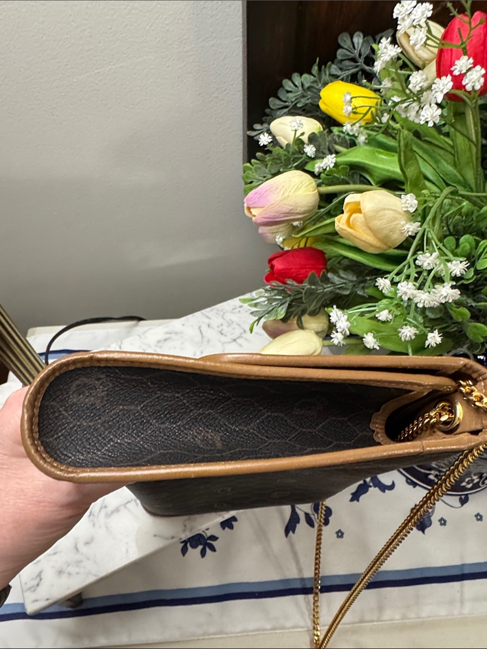 Christian Dior Vintage Honeycomb Crossbody Clutch - Picture 6 of 15